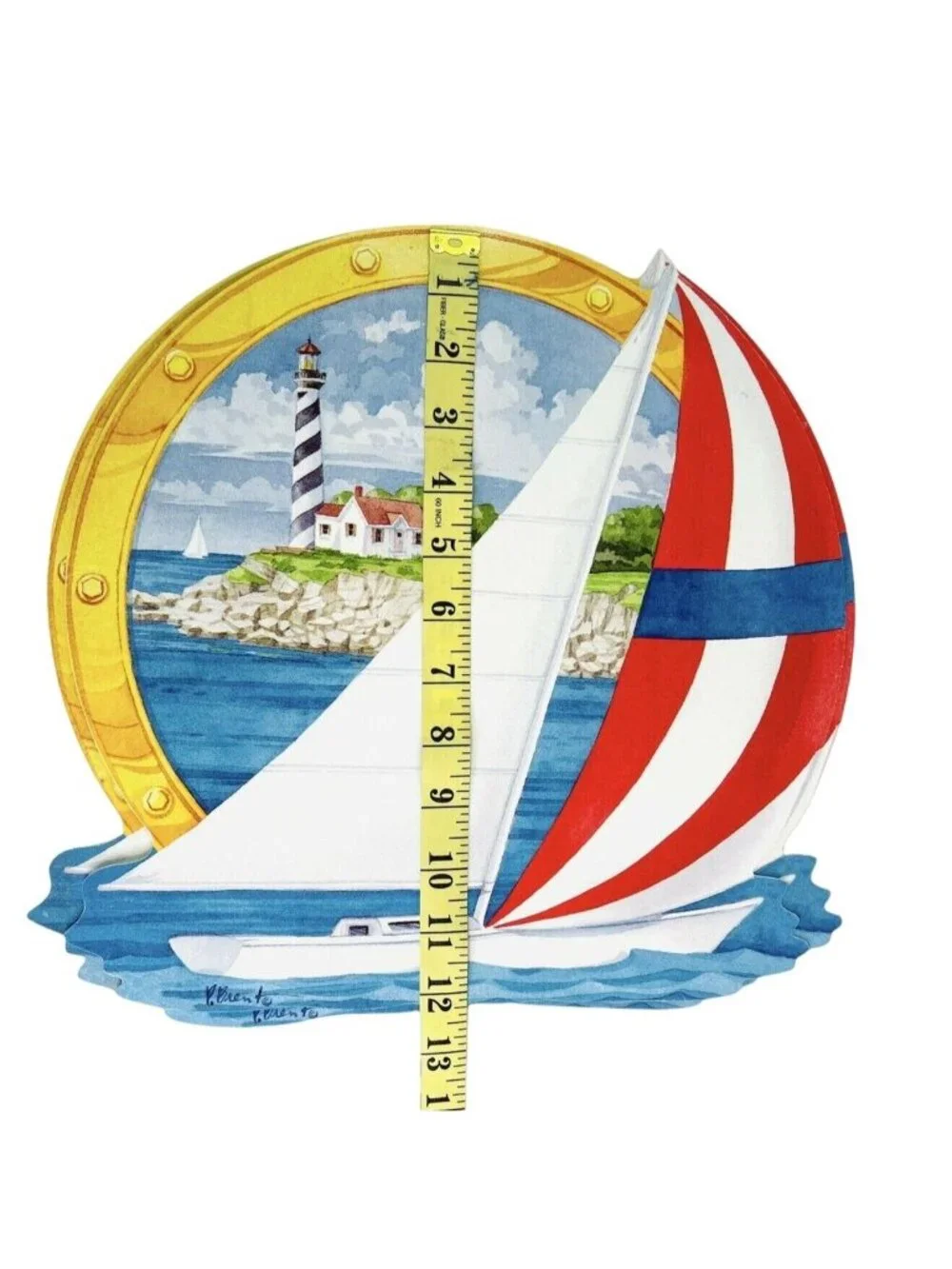 Nautical Sailboat Lighthouse Placemat Set Pimpernel Table Mates England 12